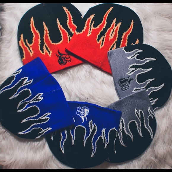 Cabra Flava Flames Beanies - Picture 2 of 5